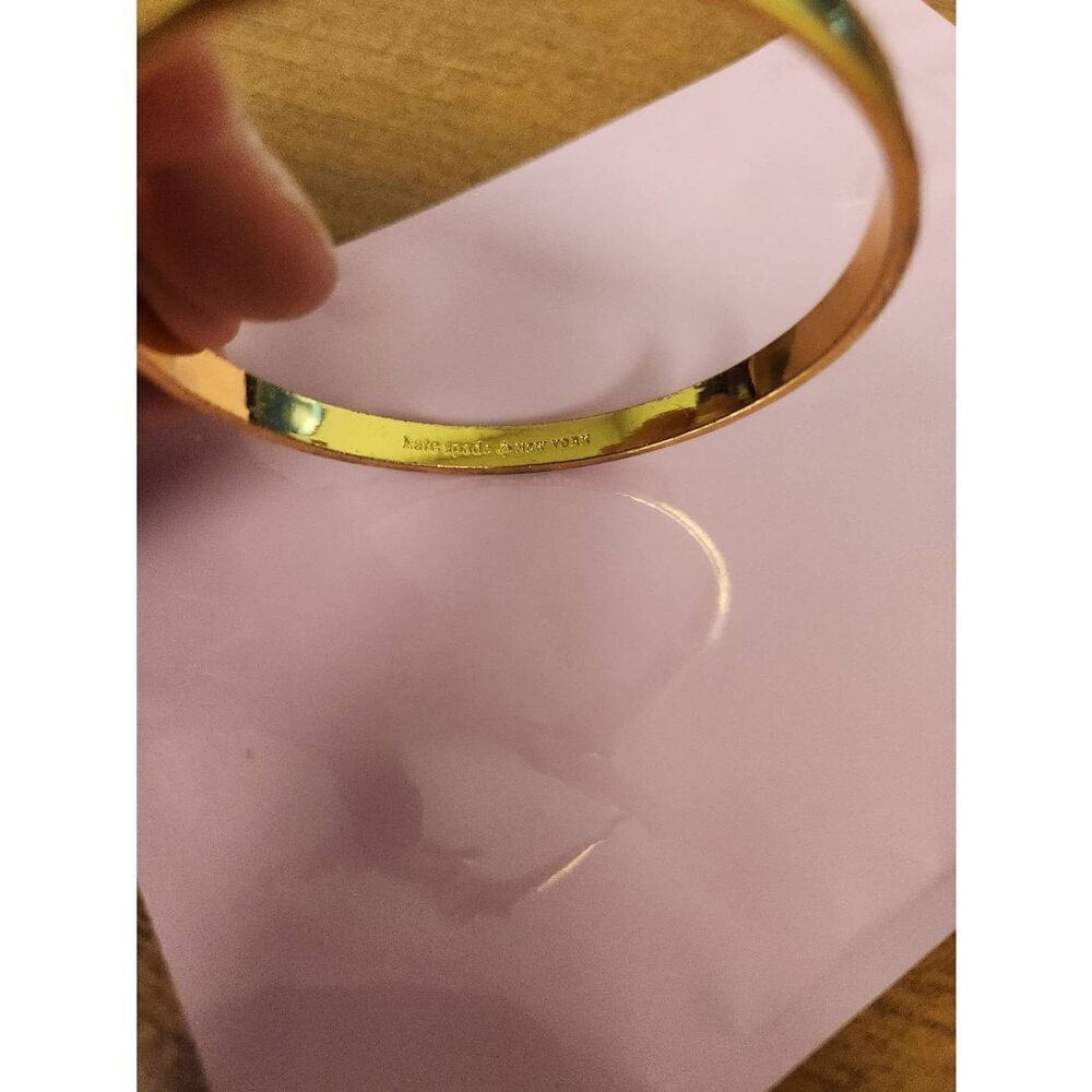 Kate Spade Goldtone bow bangle (PF) - Picture 4 of 7